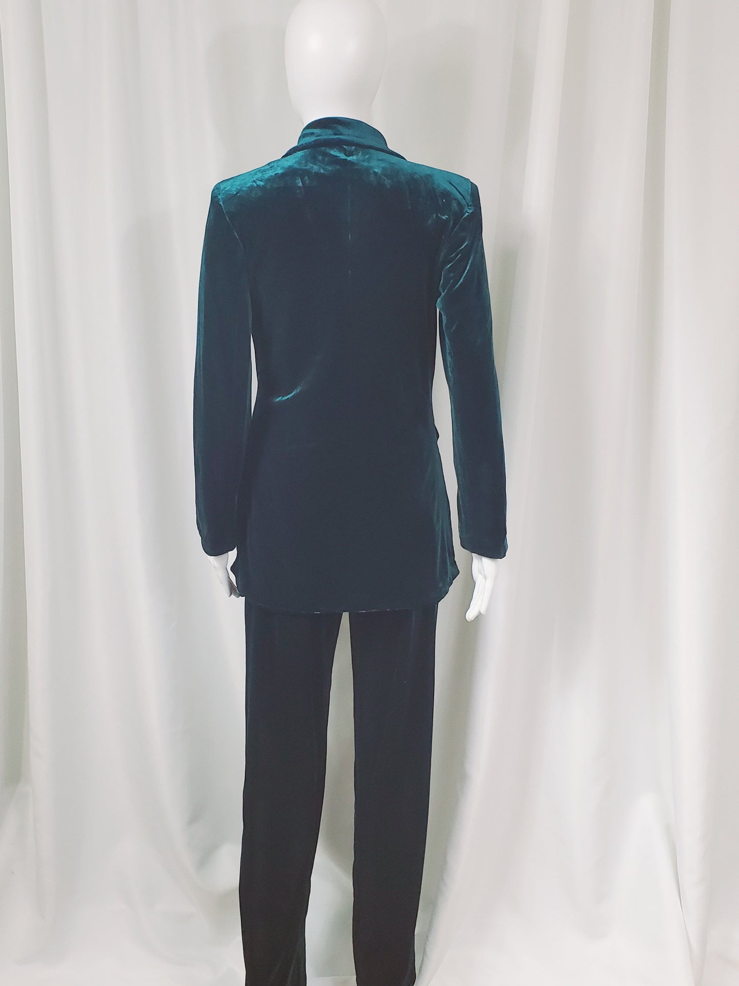 Velvet Pants Suit (Hunter Green)