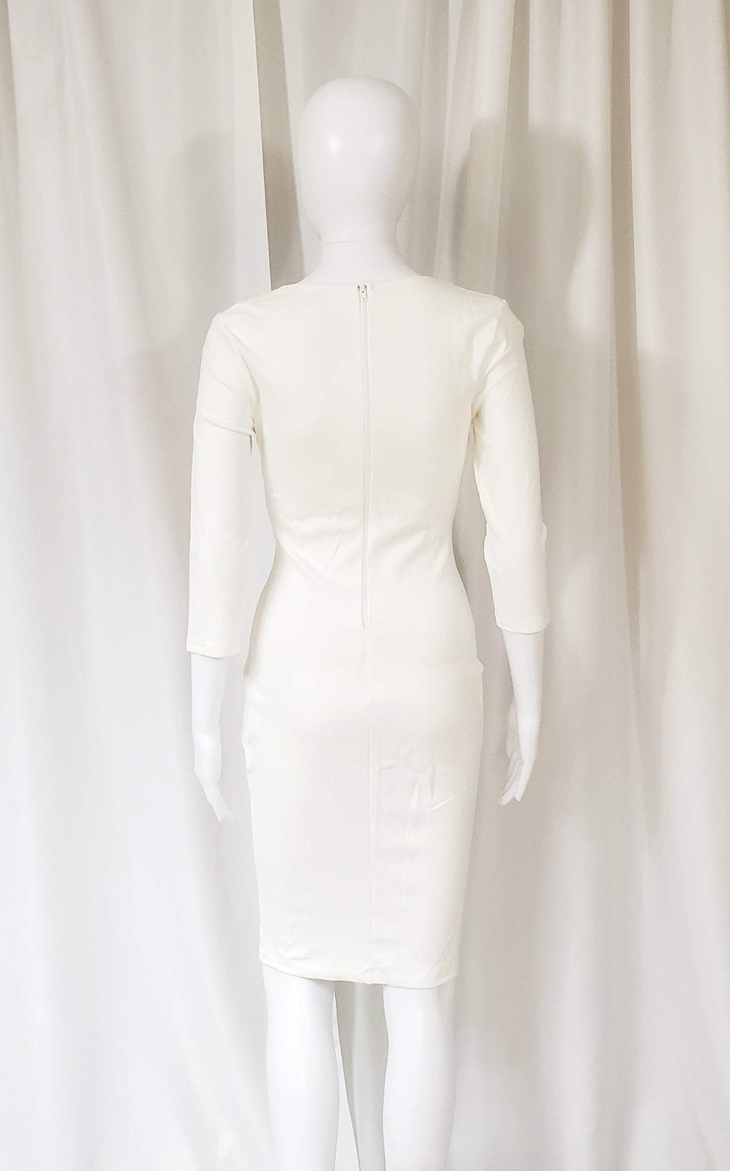 Fitted White Dress