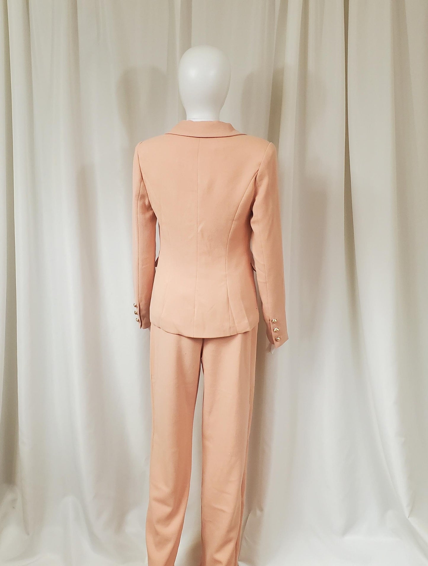 Double Breasted Suit with Gold Embellishments