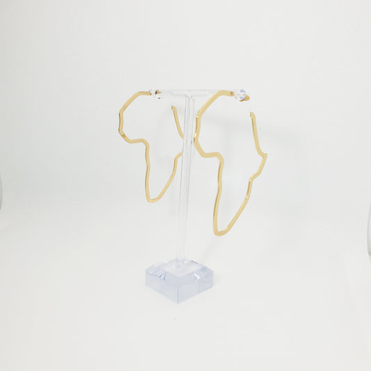 Gold Africa Earrings