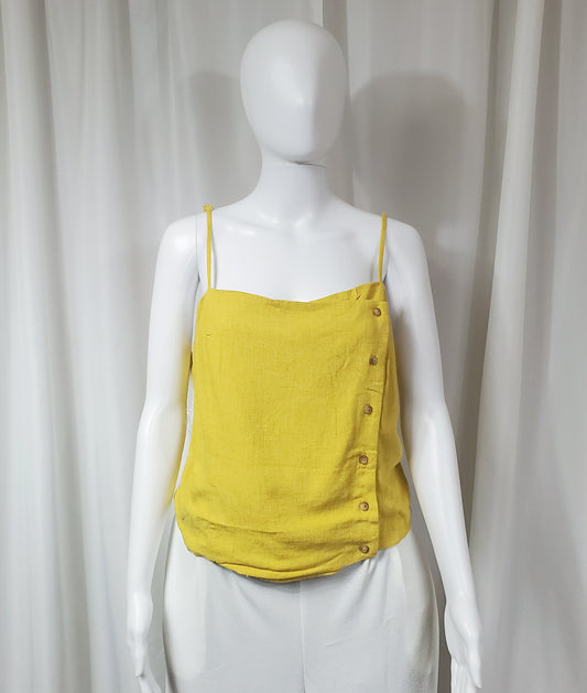 Sleeveless Linen Blouse