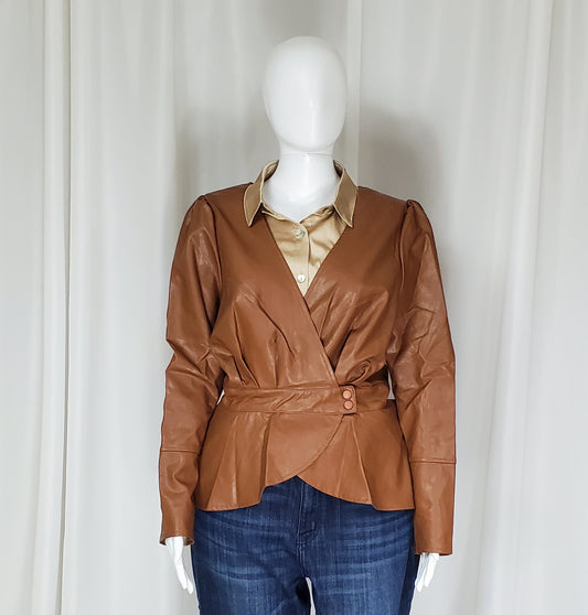 Faux Leather Shirt