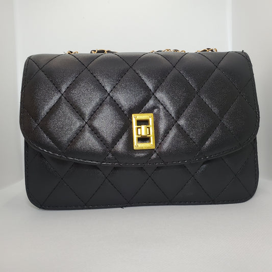 Black Quilted Handbag