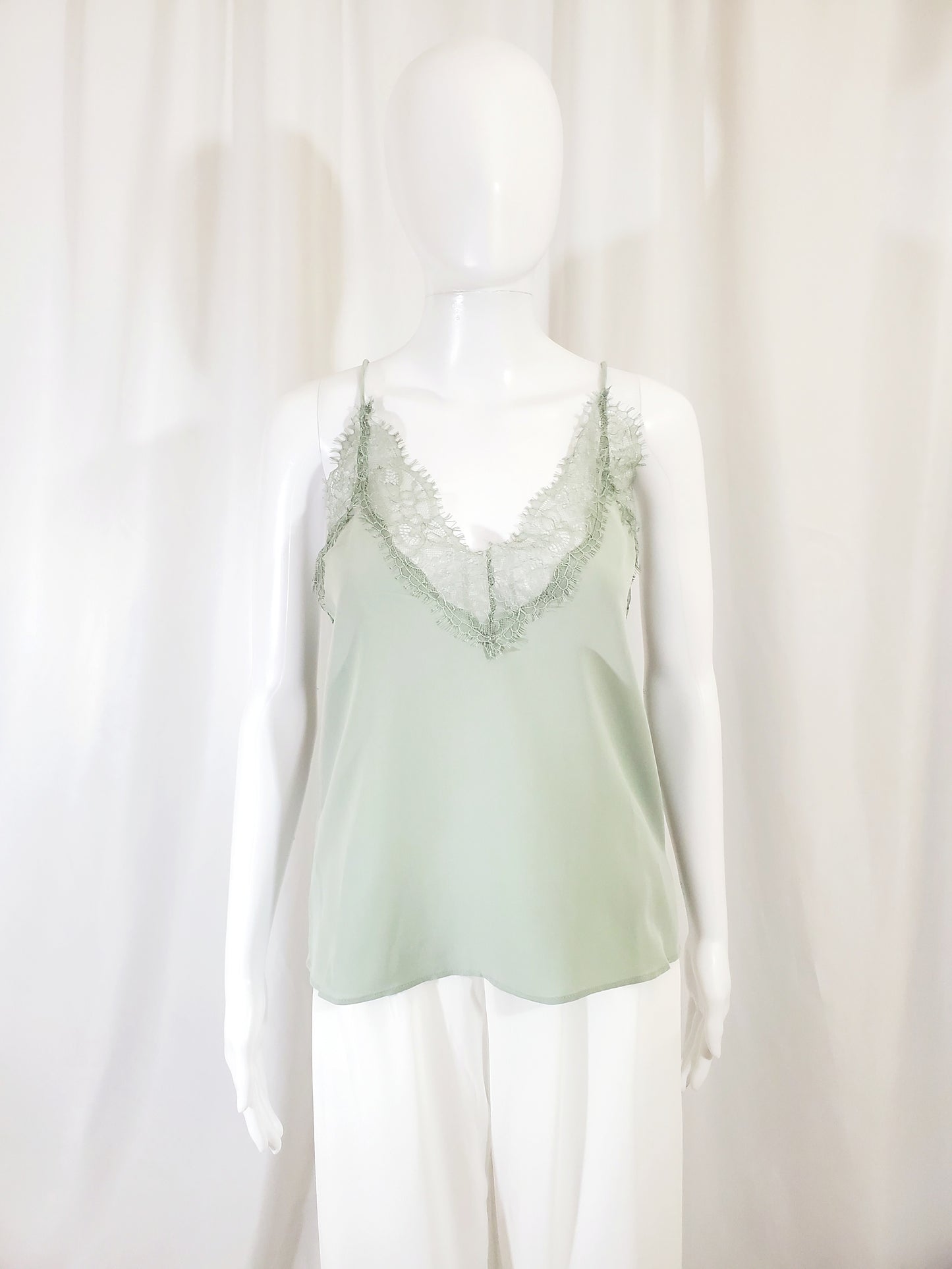 Mint Lace Camisole